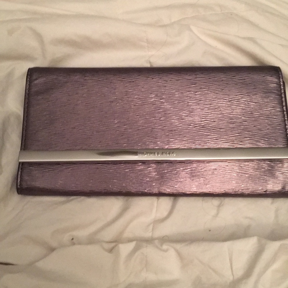 Michael Kors Gunmetal Clutch!